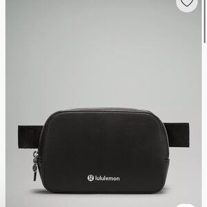NWT lululemon athletica cactus leather Everywhere Belt Bag Black 1L